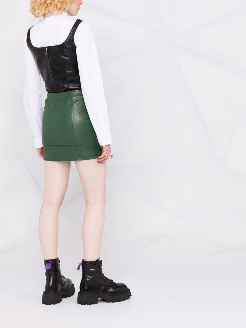 cropped leather vest 6