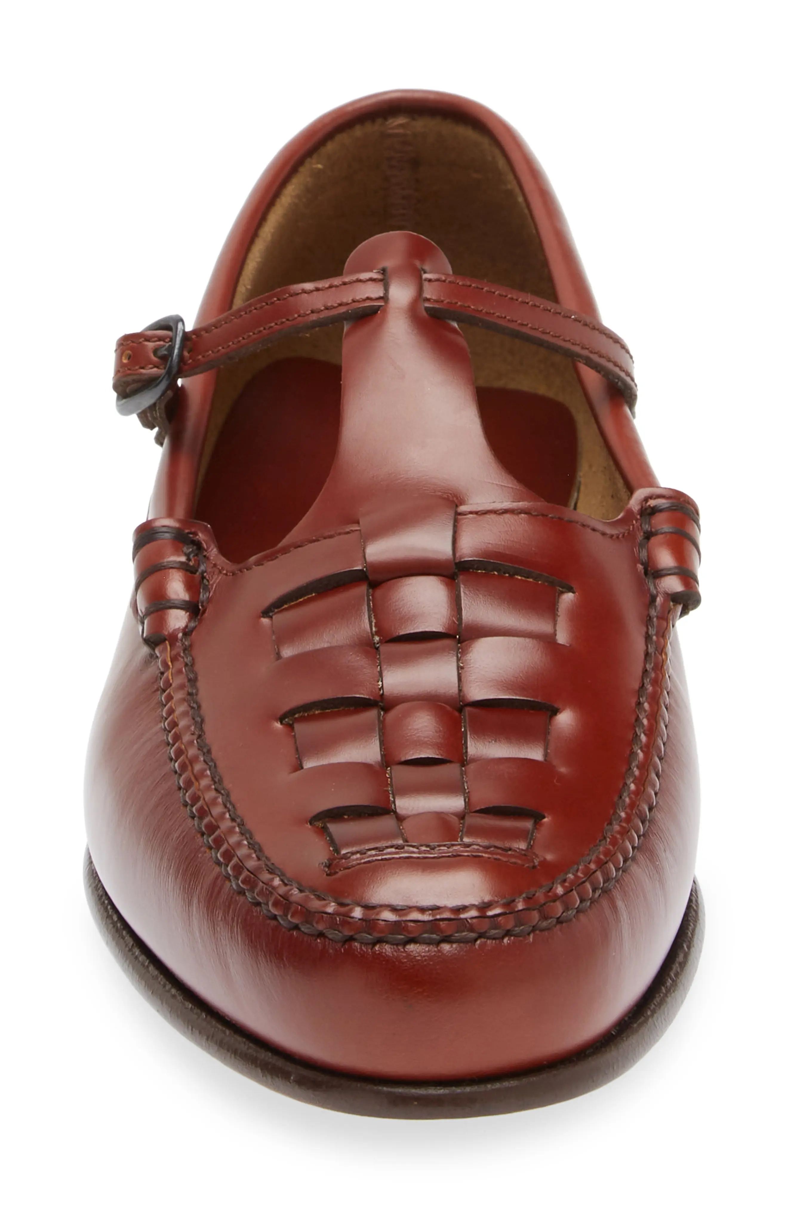 HEREU Maqueda Woven TStrap Loafer REVERSIBLE