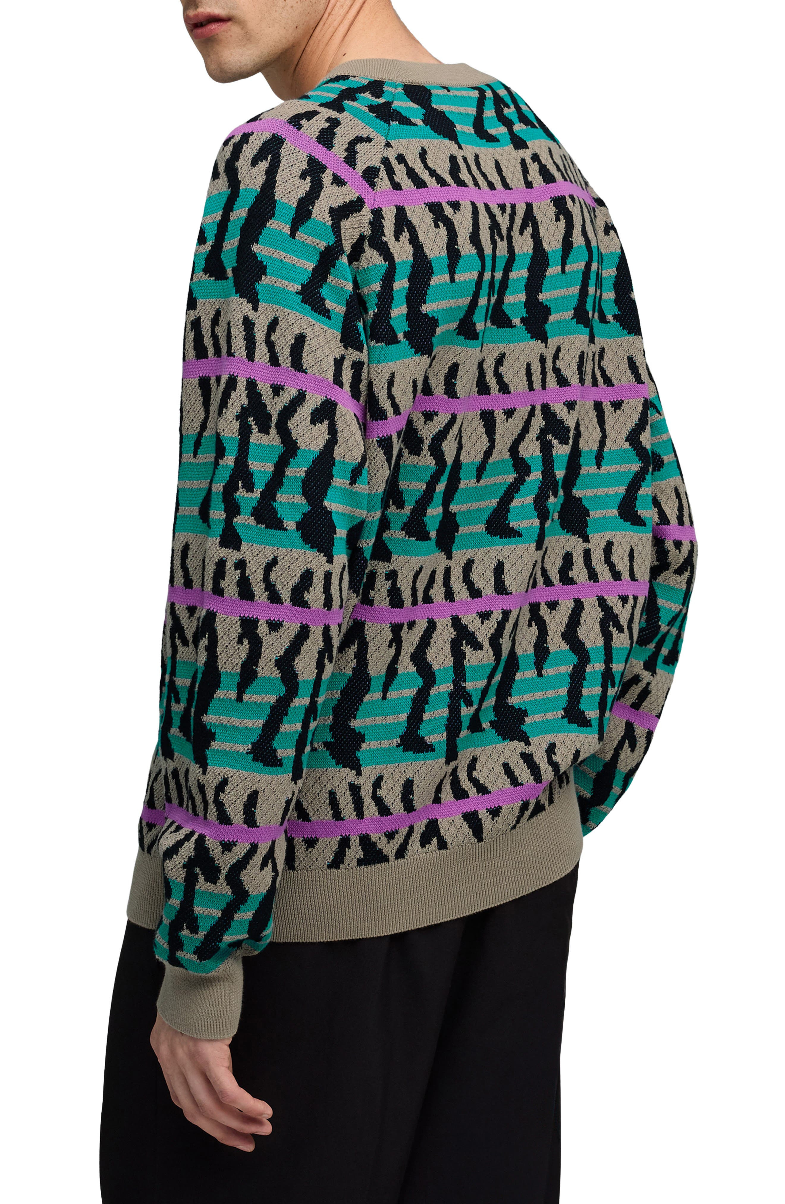 PUMA Special Items Jacquard Crewneck Sweater in Ice Coffee at Nordstrom - 2