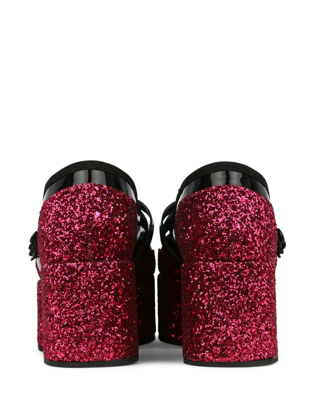 glitter-embellished loafers - 3