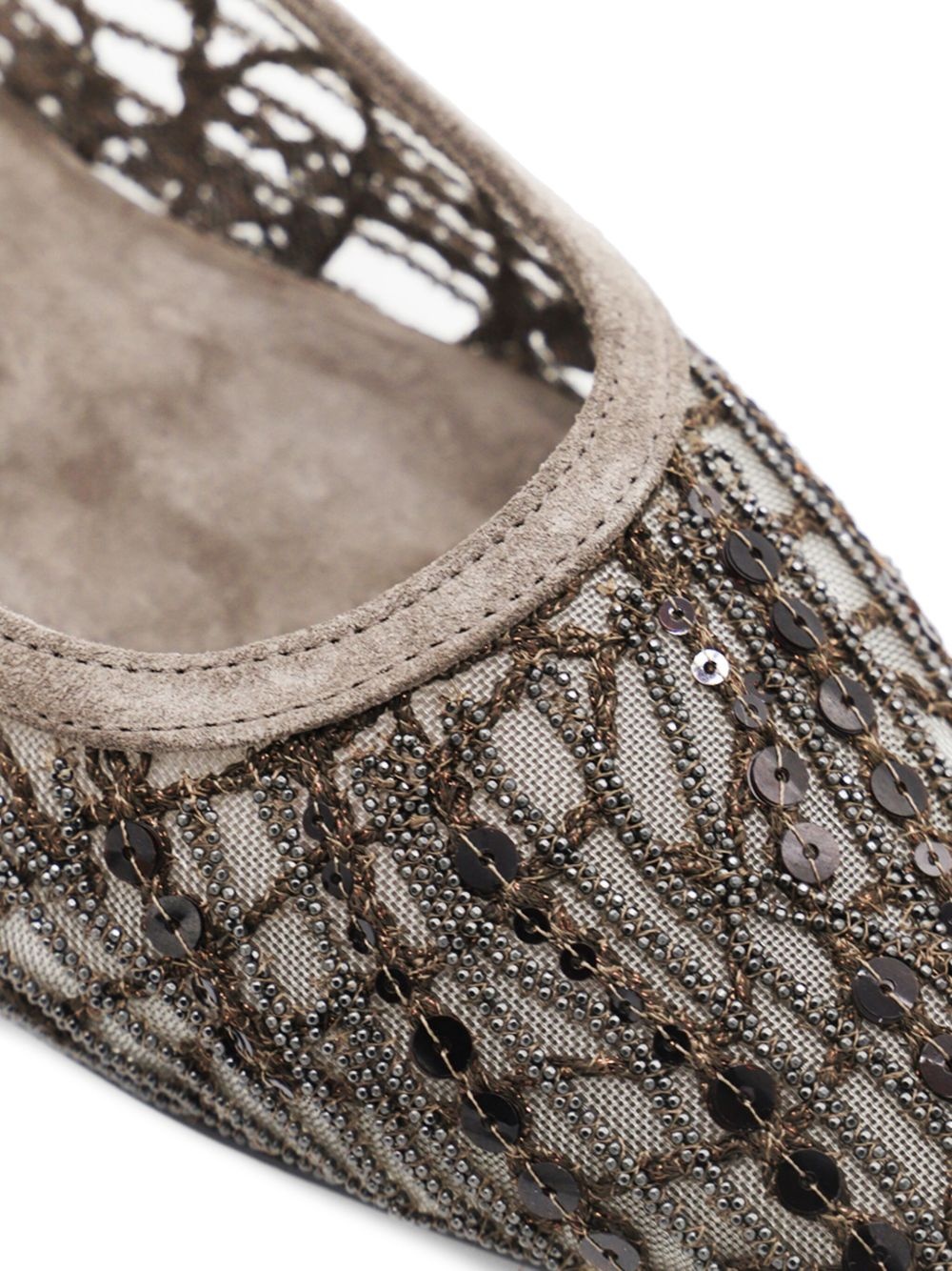 beaded ballerina pumps - 4