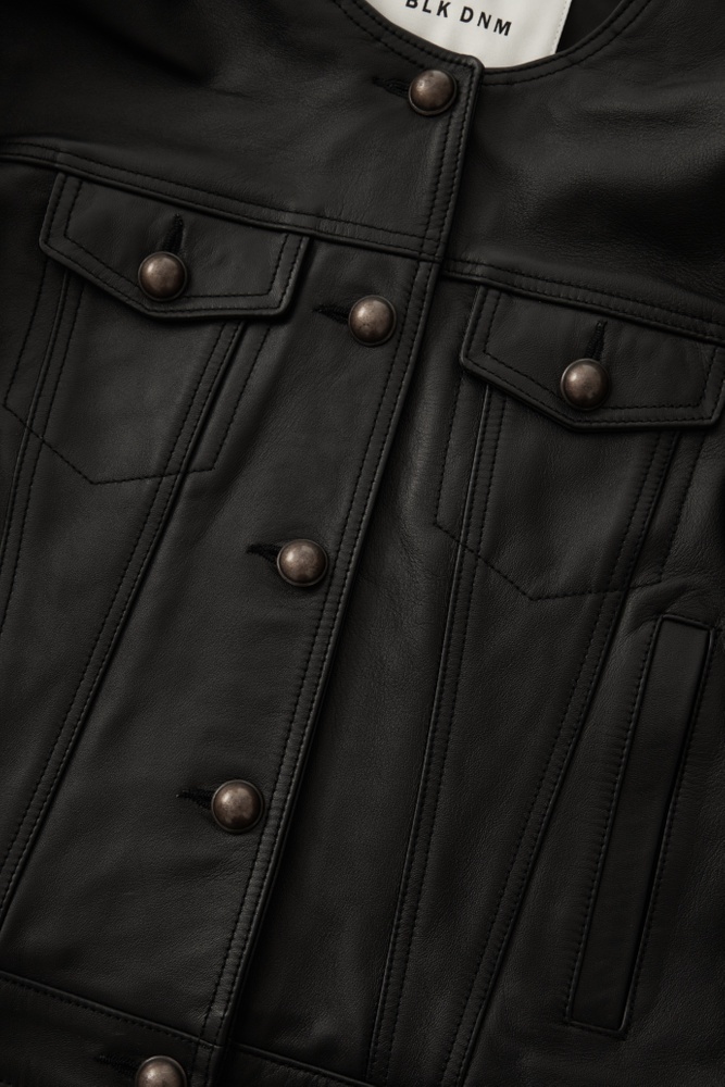 LEATHER JACKET 96 BLACK - 5