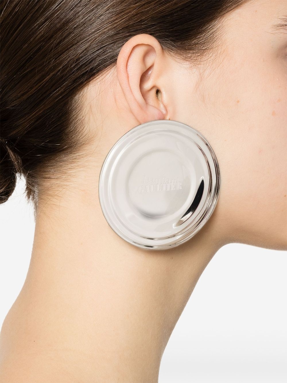 logo-engraved earrings - 2
