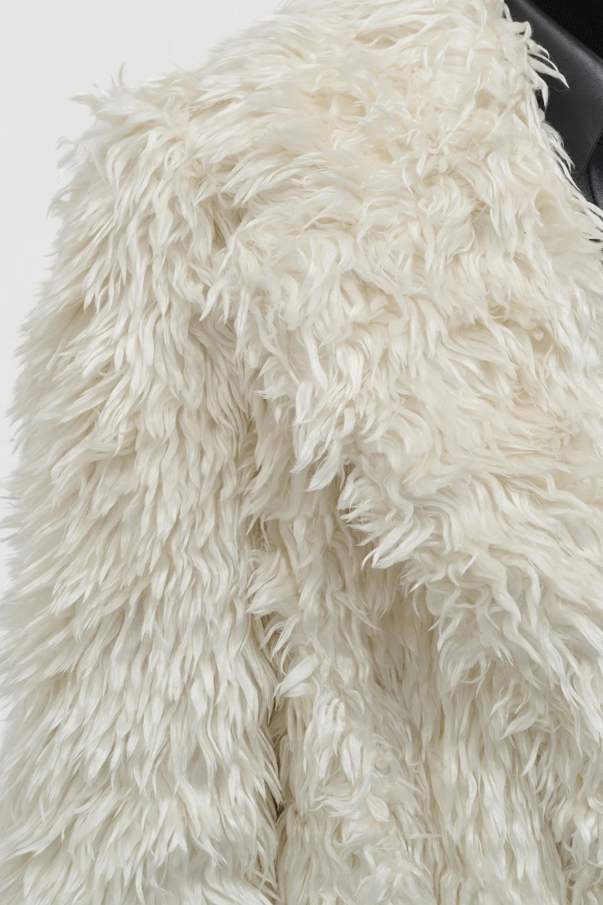 Cantwell Coat in Ivory Silk Fur - 6