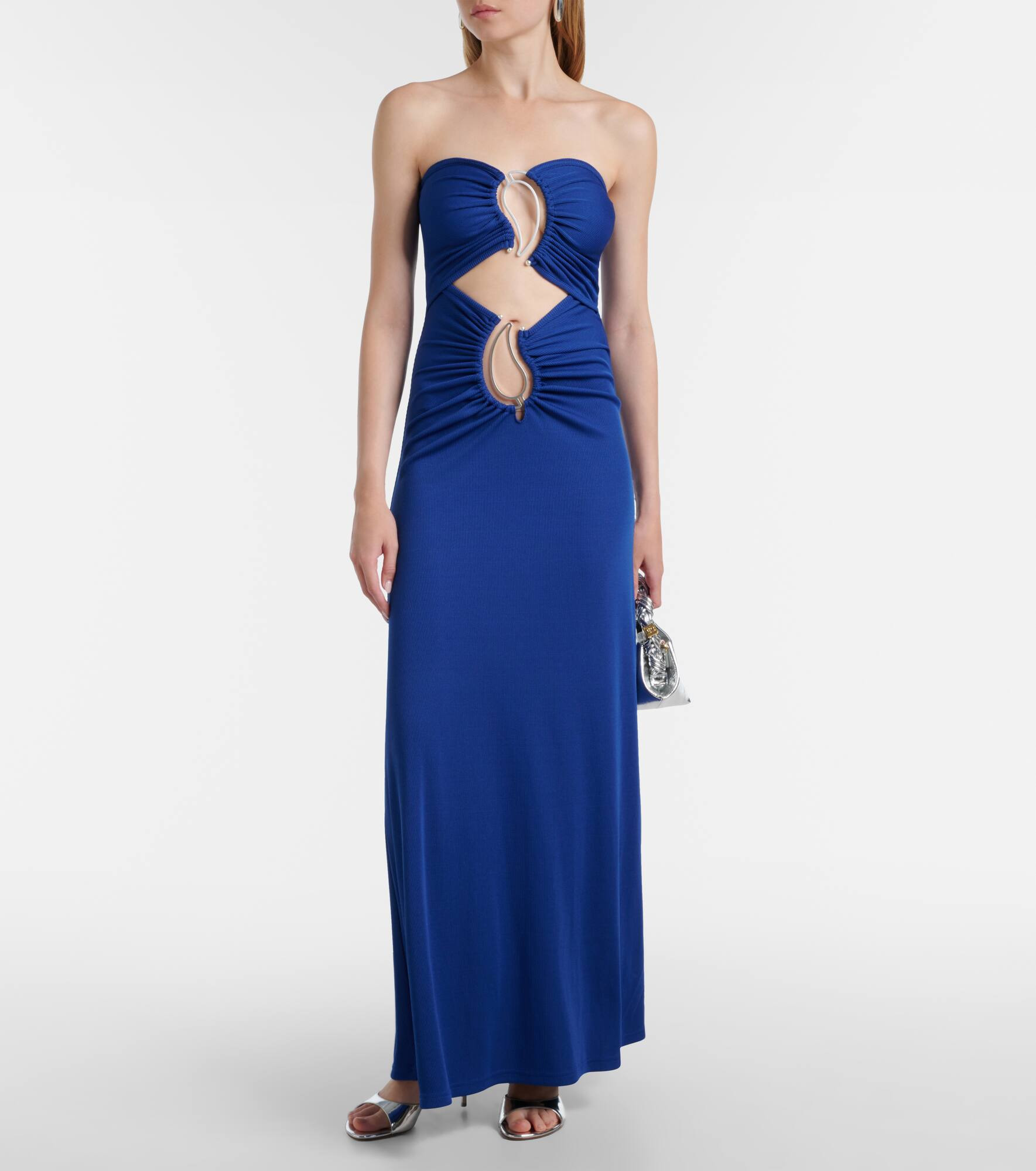 Paisley Disconnect gathered maxi dress - 2