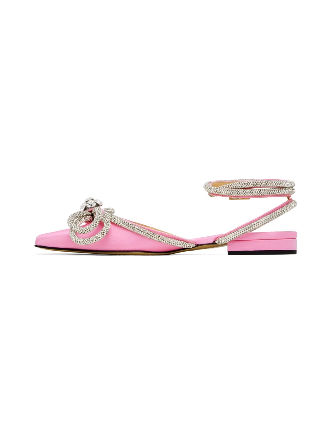 Pink Double Bow Ballerina Flats - 3