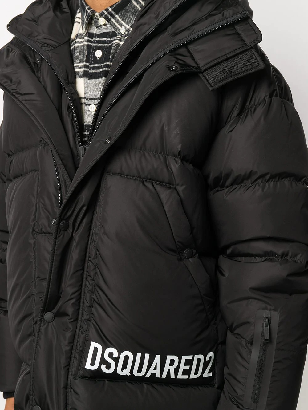 logo padded jacket - 5