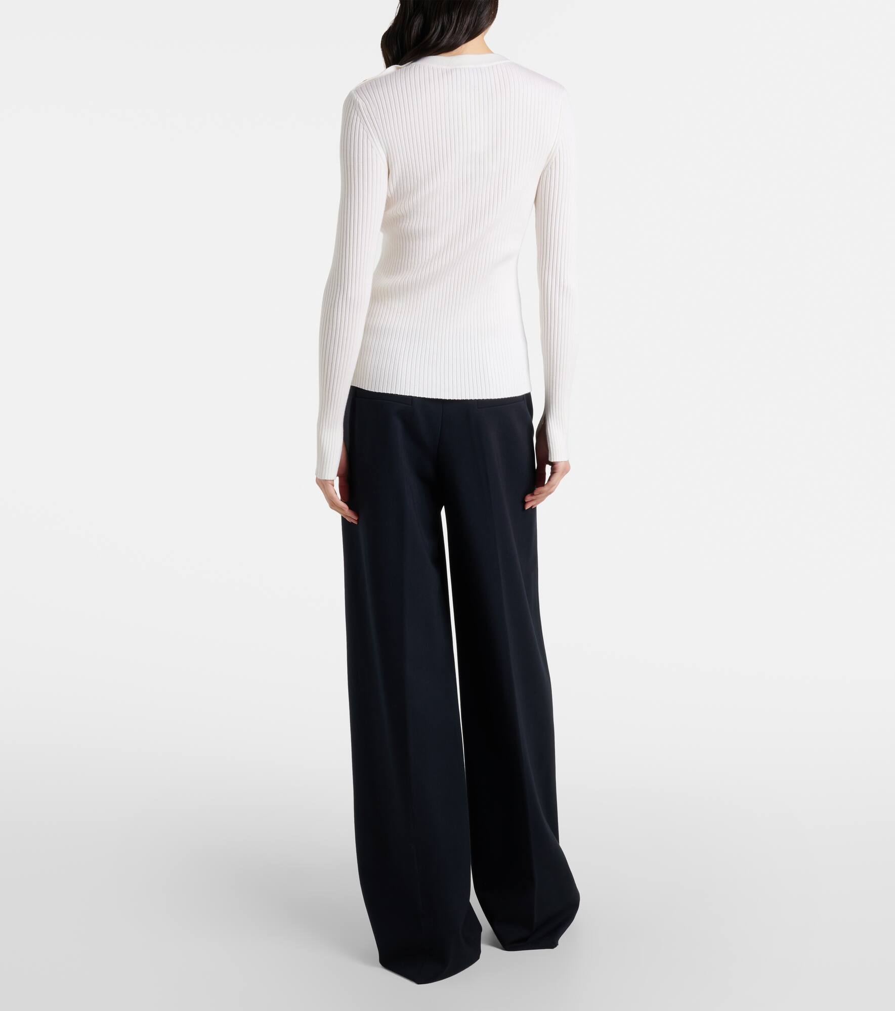 Essential Ease wool and silk-blend sweater - 3