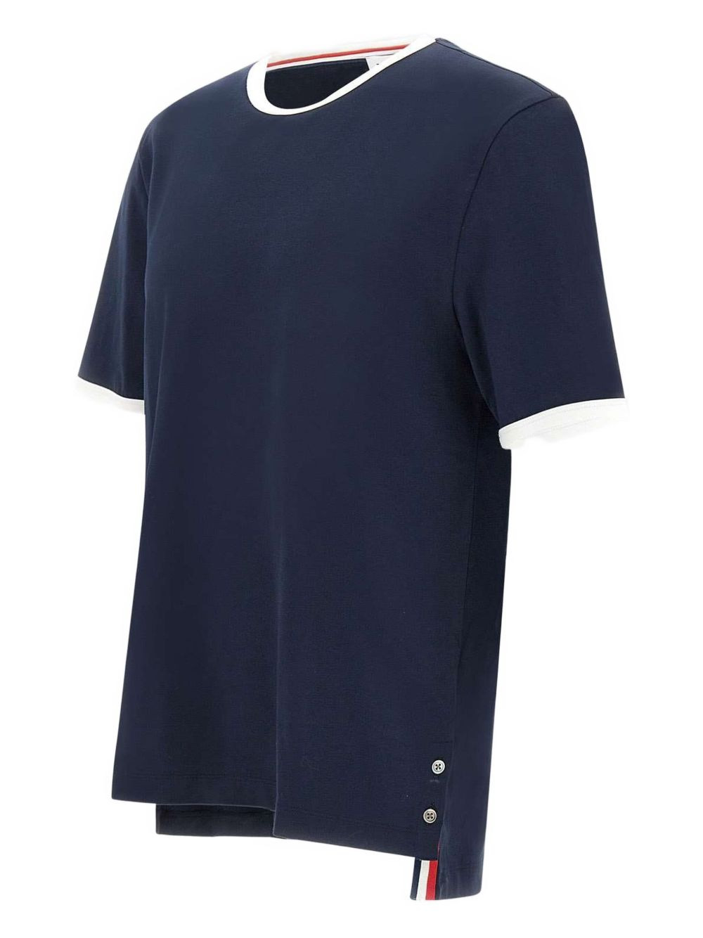 contrast trim T-shirt - 3