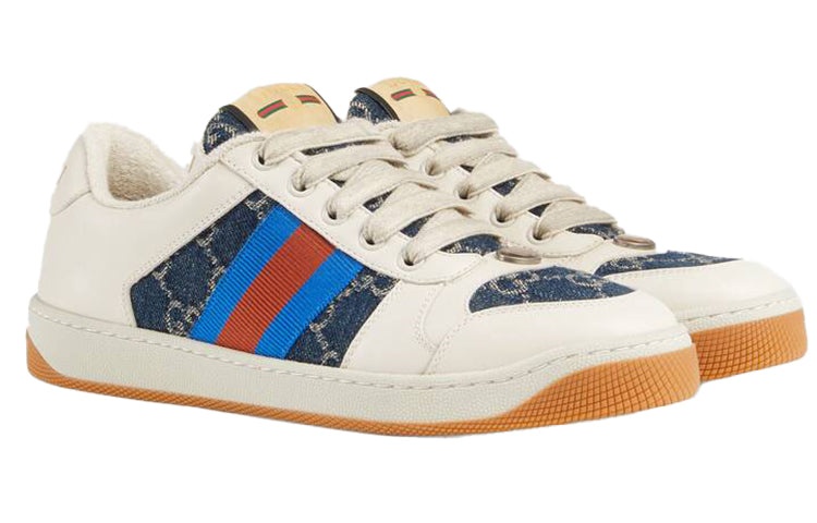 (WMNS) Gucci Screener 'GG Canvas - Denim Ivory' 577684-2KQ40-4467 - 2