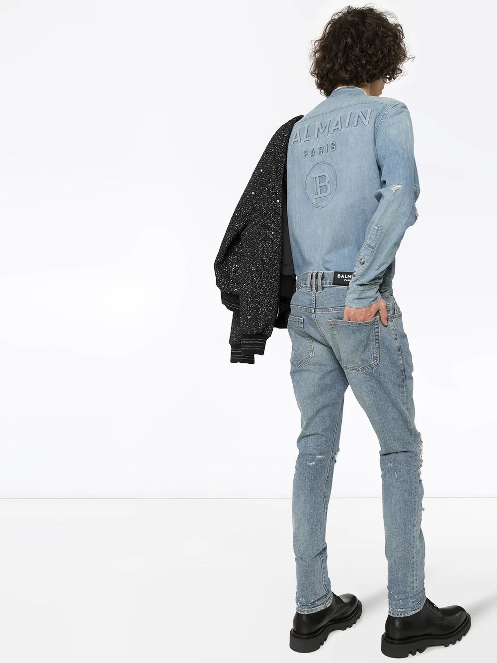 faded denim shirt - 2