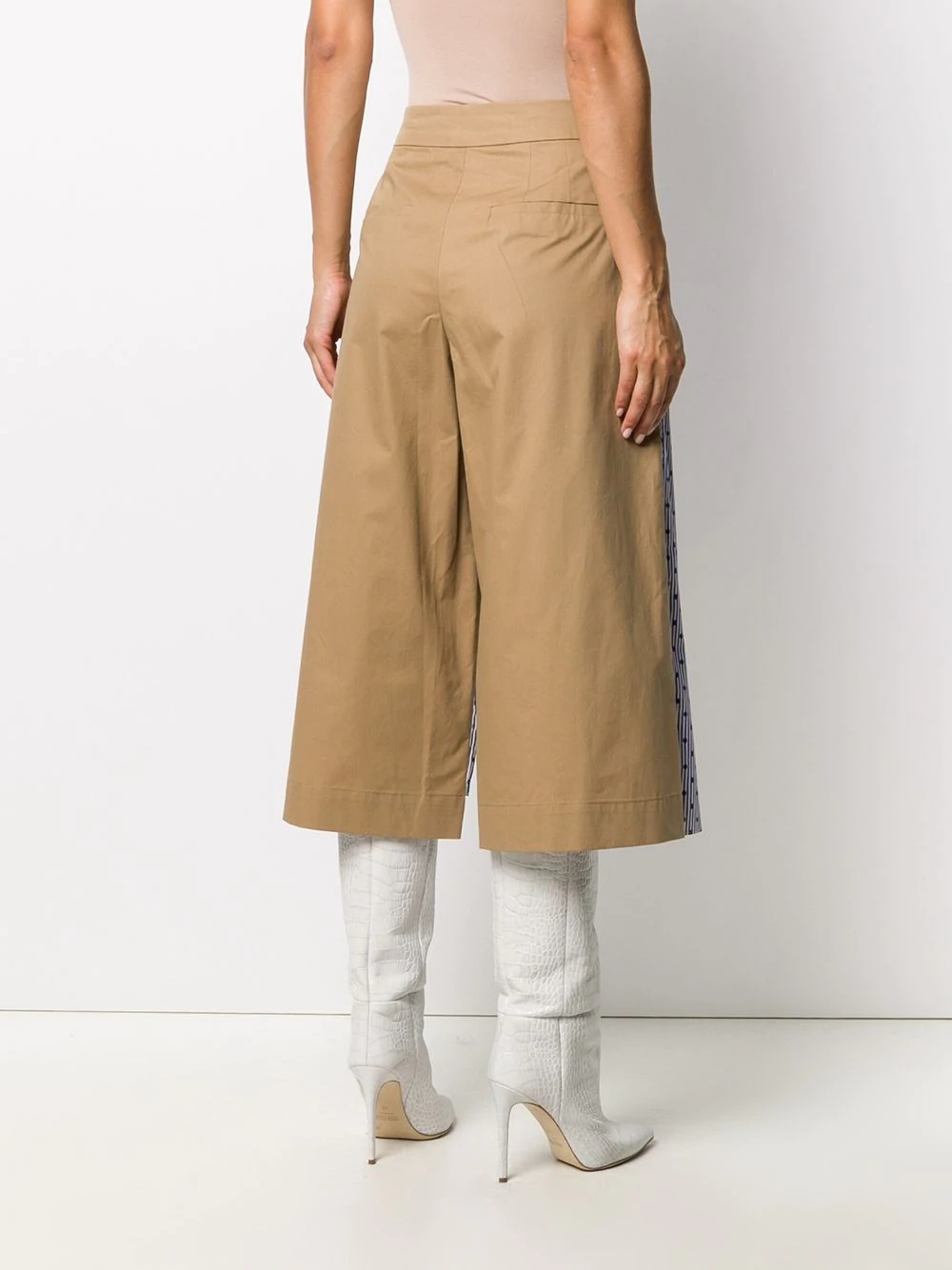 layered wrap wide-leg trousers - 4