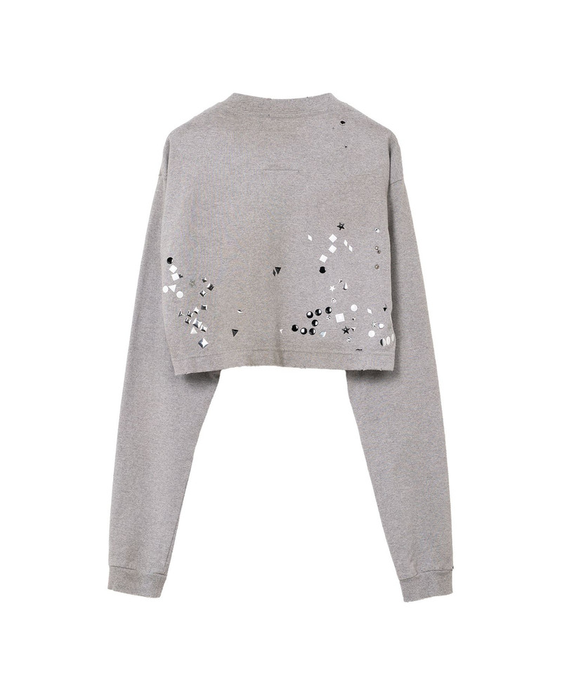 Embellished Cropped Long Sleeve T-shirt 29
