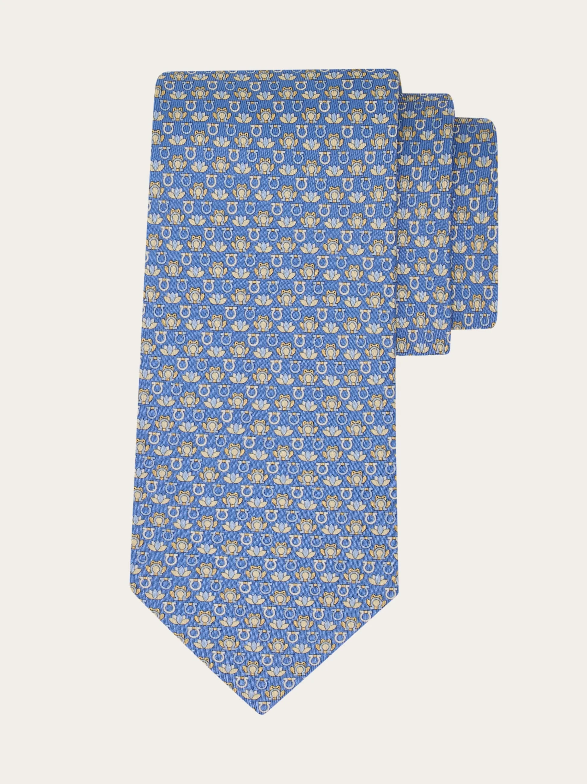 Frog print silk tie - 1