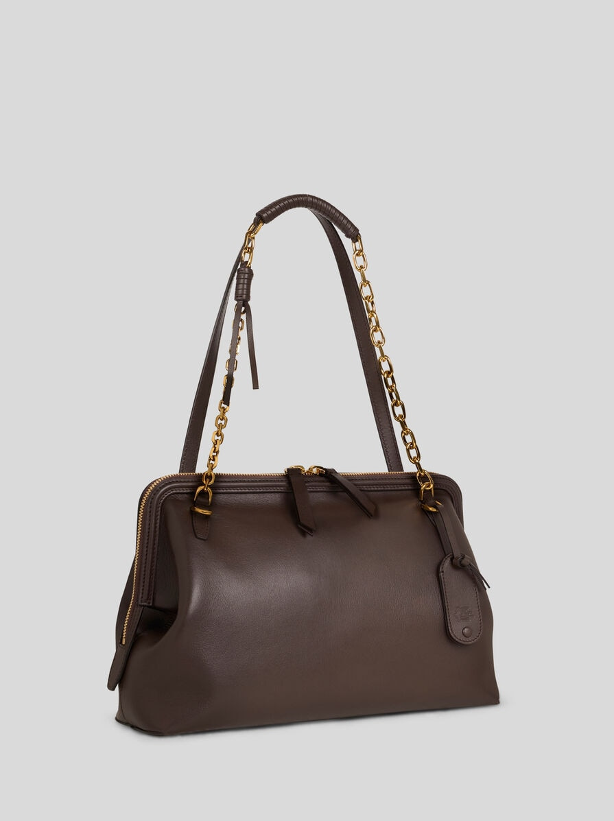 MEDIUM LEATHER DOC SHOULDER BAG - 4