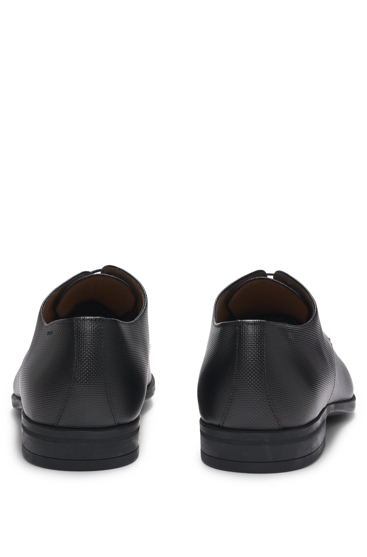 DERBY SHOES IN STRUCTURED LEATHER WITH PADDED INSOLE - 5