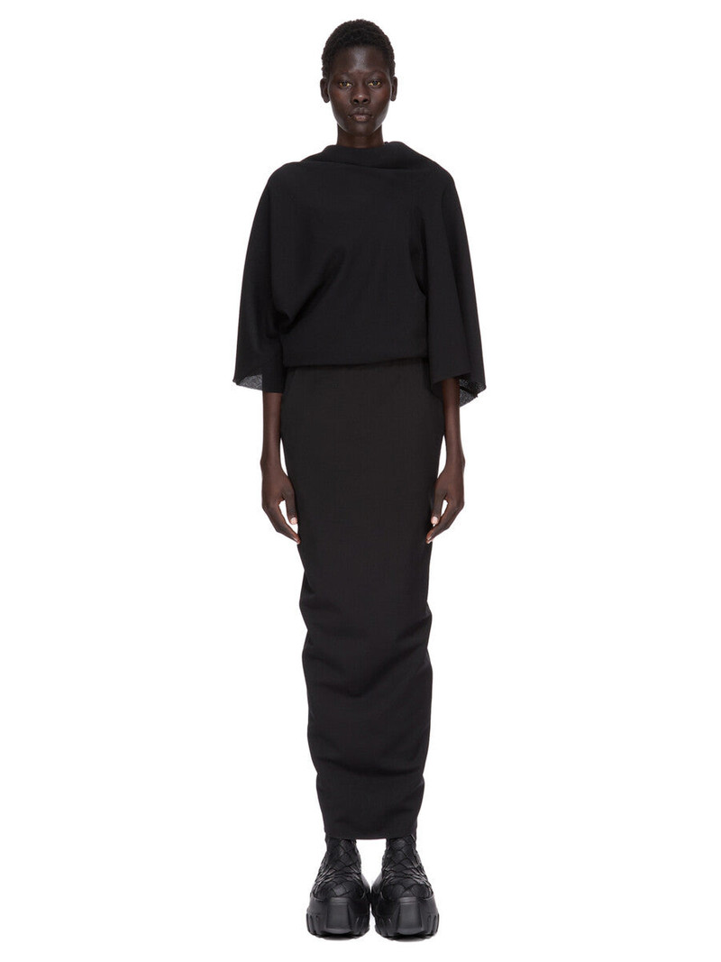 Rick Owens Pillar back-split maxi skirt outlook