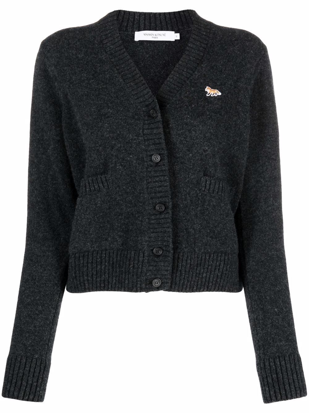 Baby Fox patch cardigan - 1