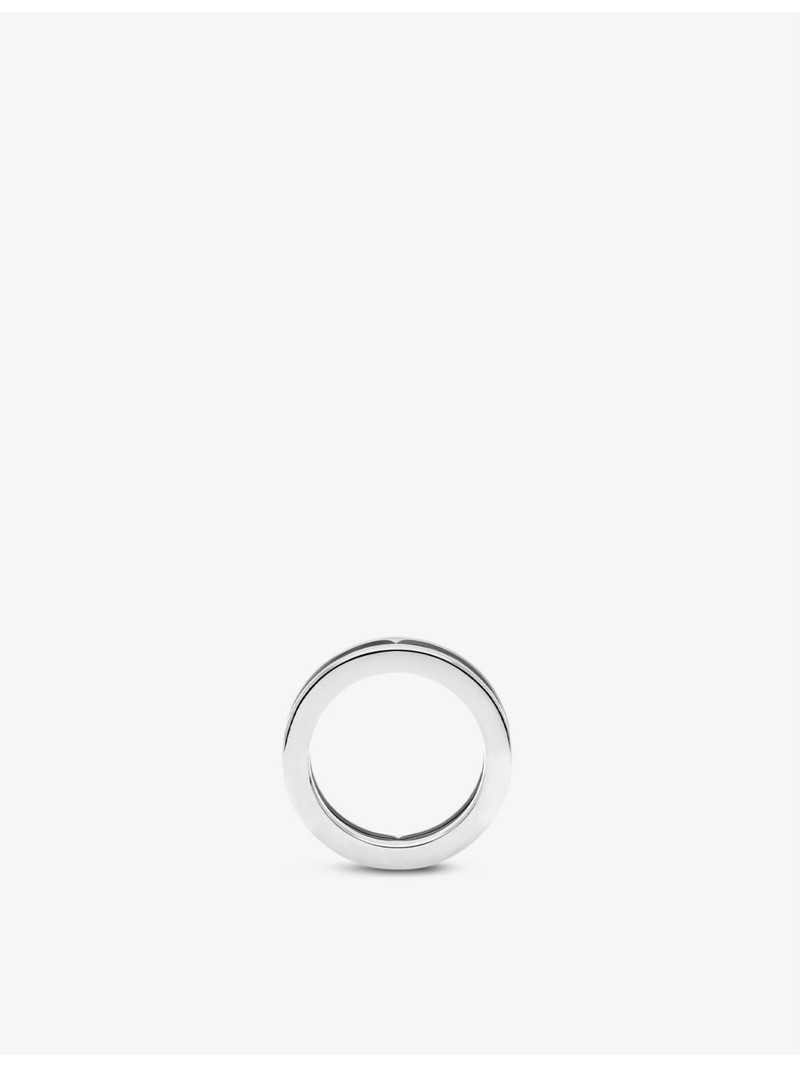 BVLGARI B.zero1 18ct white-gold band ring outlook