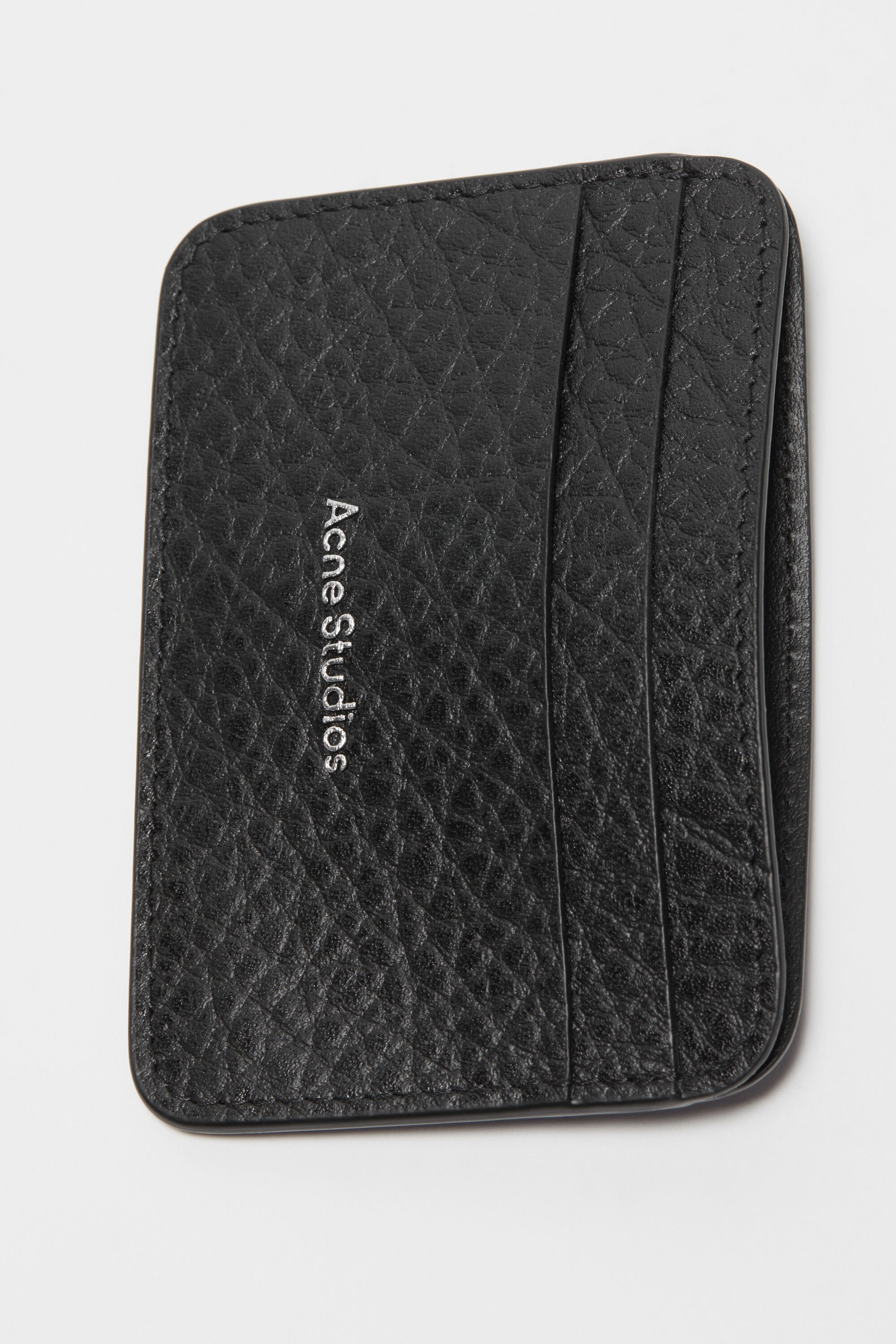 Leather card holder - Black - 6