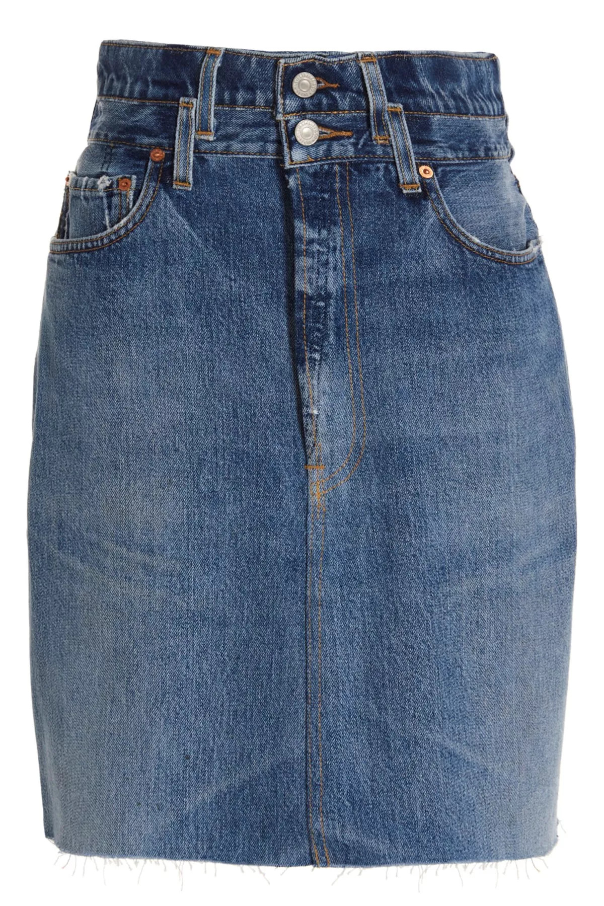 'Double Waisted Pencil' Re Done x Levi's skirt - 6