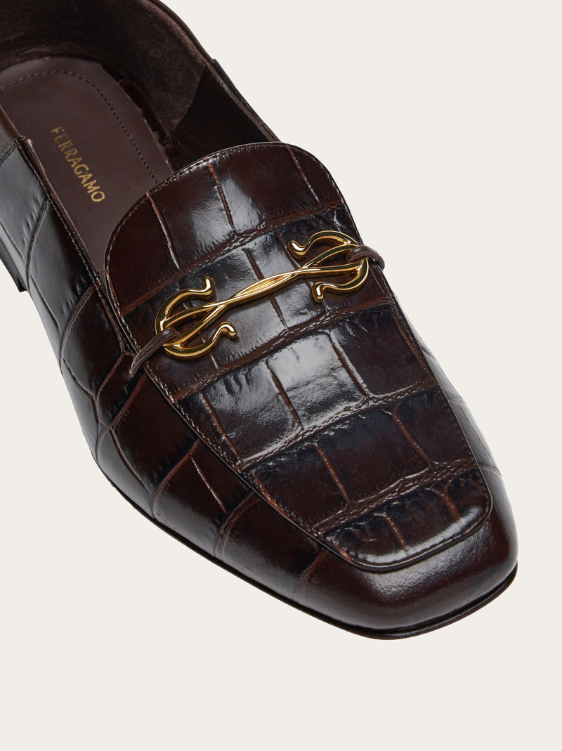 Loafer with Gancini ornament 6