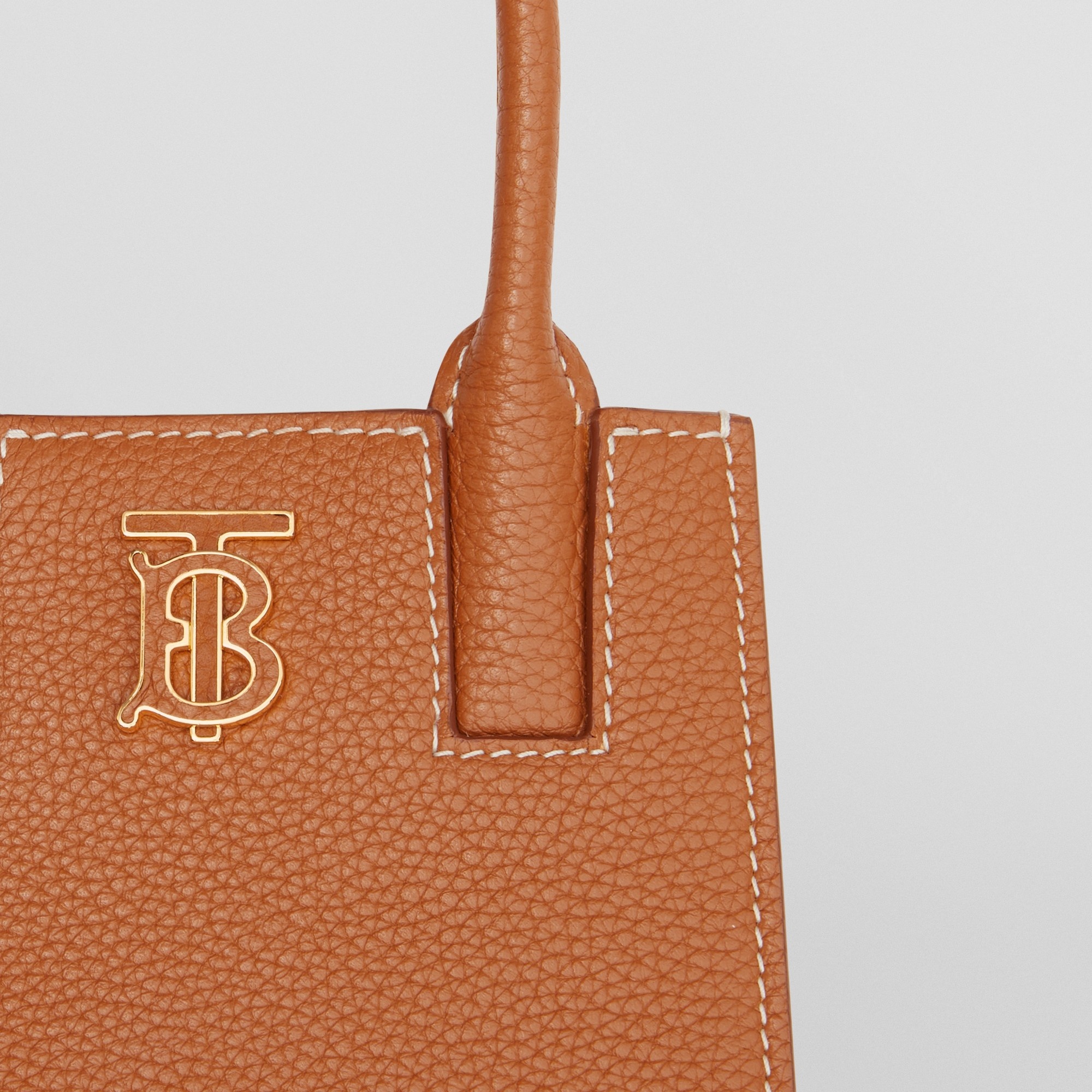 Grainy Leather Micro Frances Tote - 2