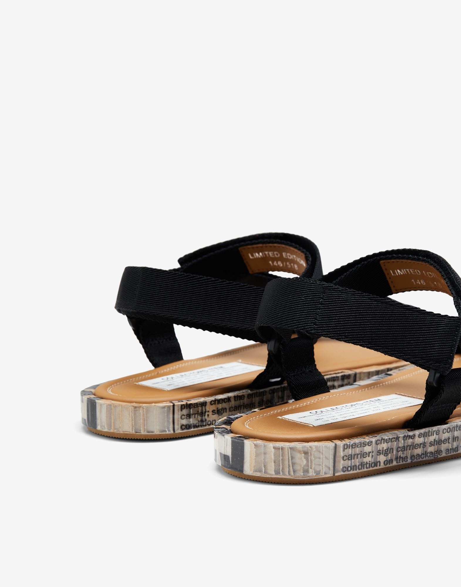 Strapped leather sandals - 4