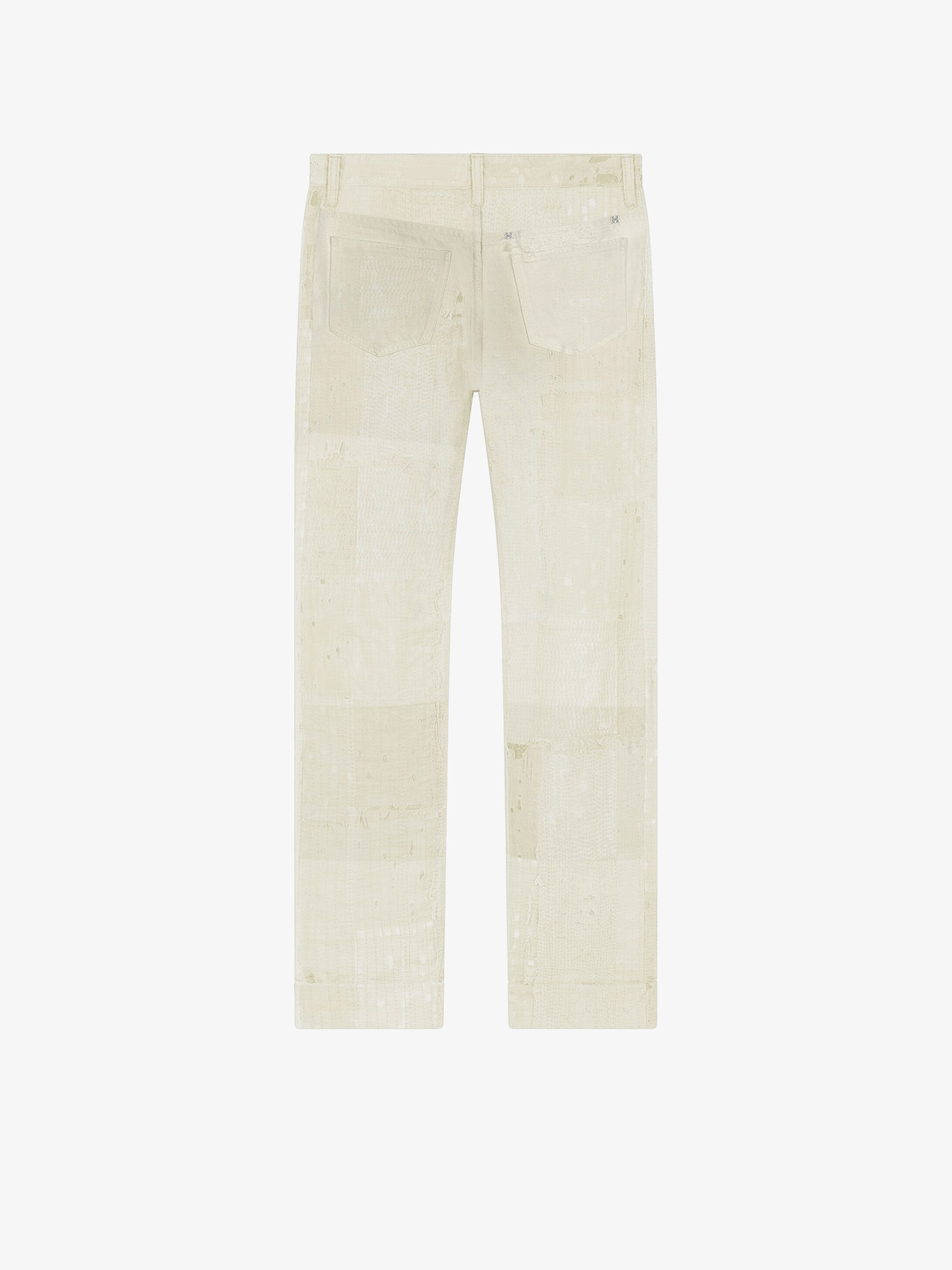 JEANS IN BORO EFFECT DENIM - 5