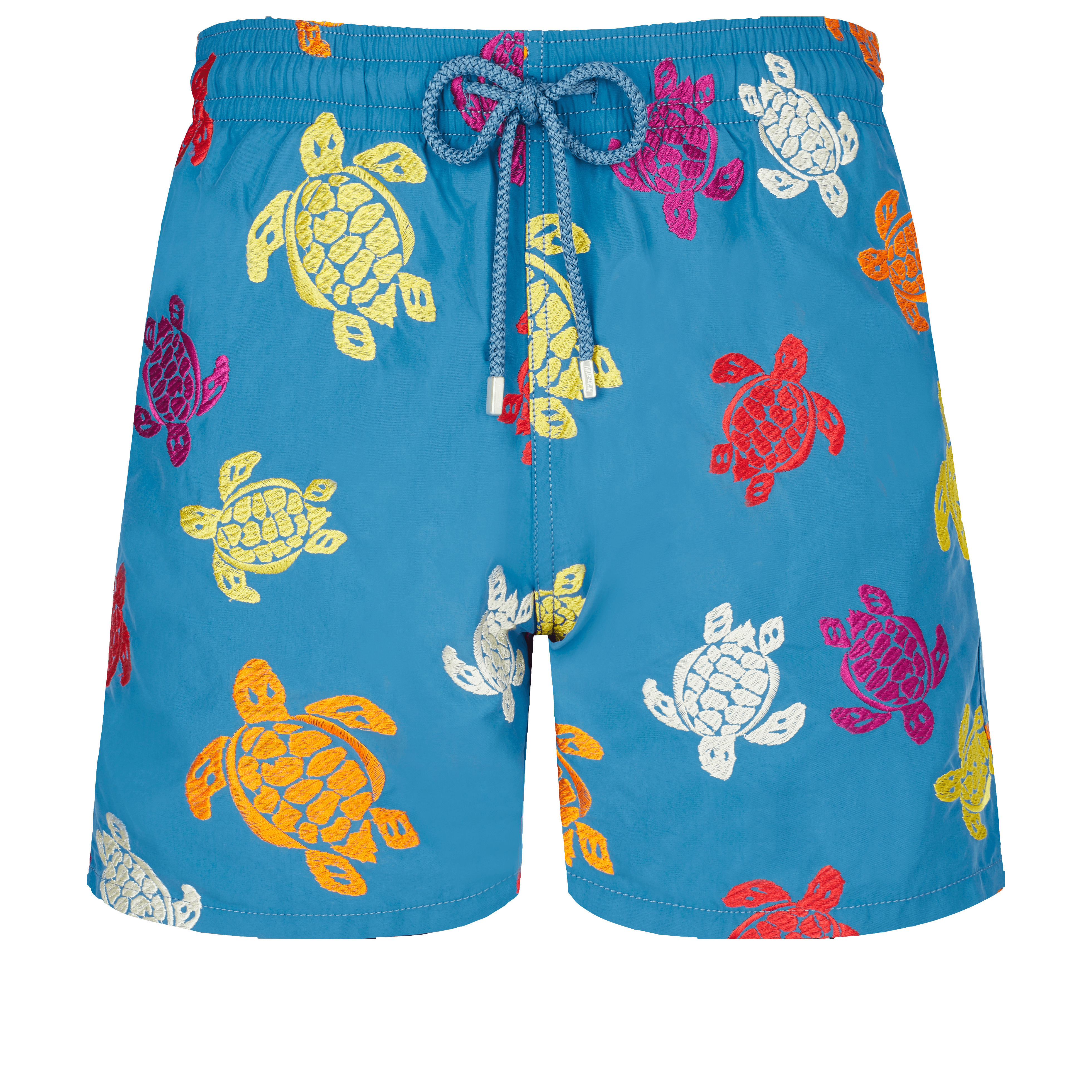 Men Swim Trunks Embroidered Ronde Tortues Multicolores - Limited Edition - 1