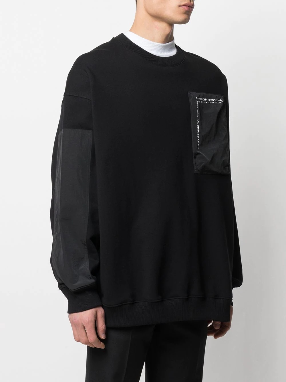 logo patch pocket sweatshirt - 3