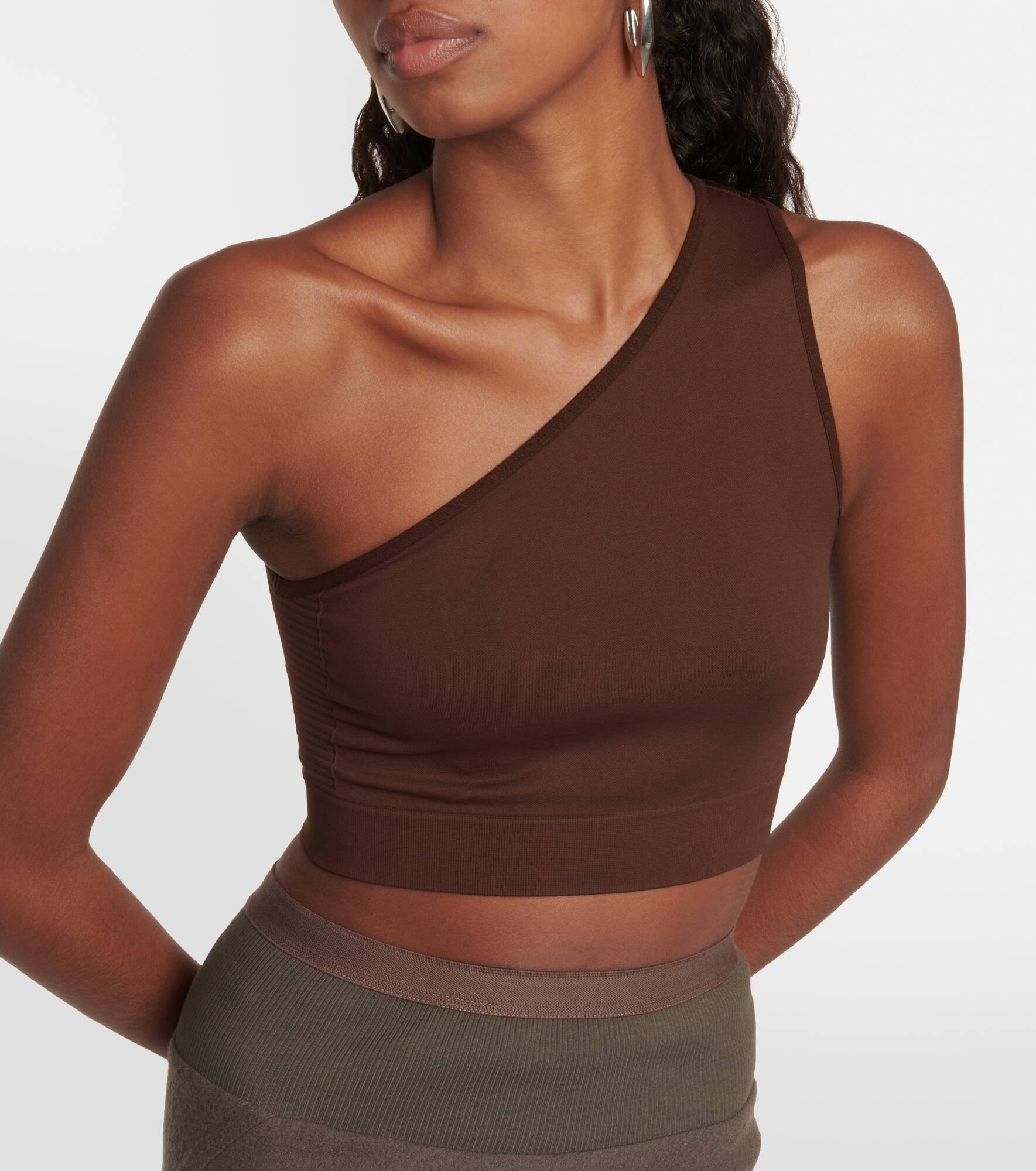 Athena one-shoulder cropped top - 4
