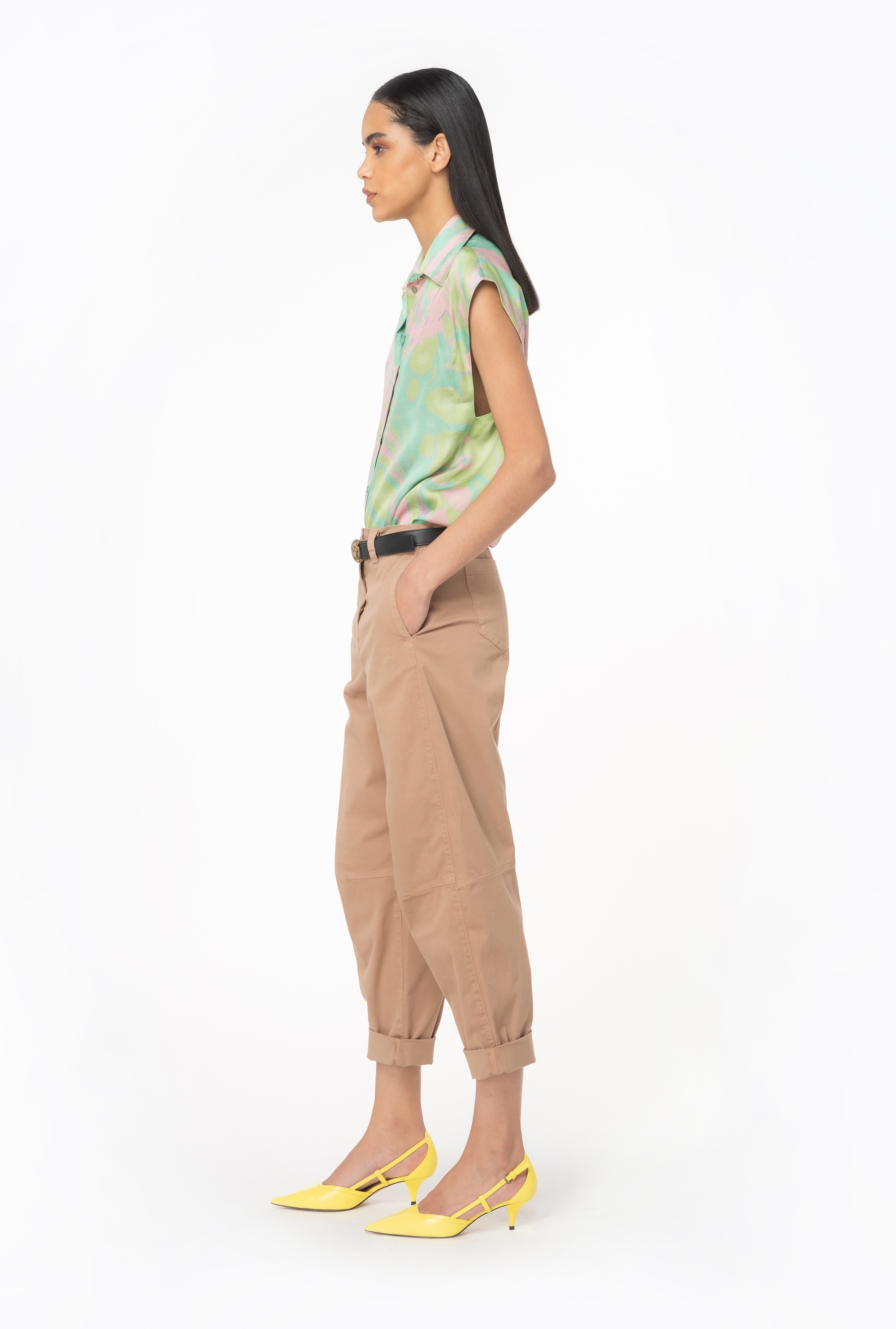 CAVALRY FABRIC CARROT TROUSERS - 4