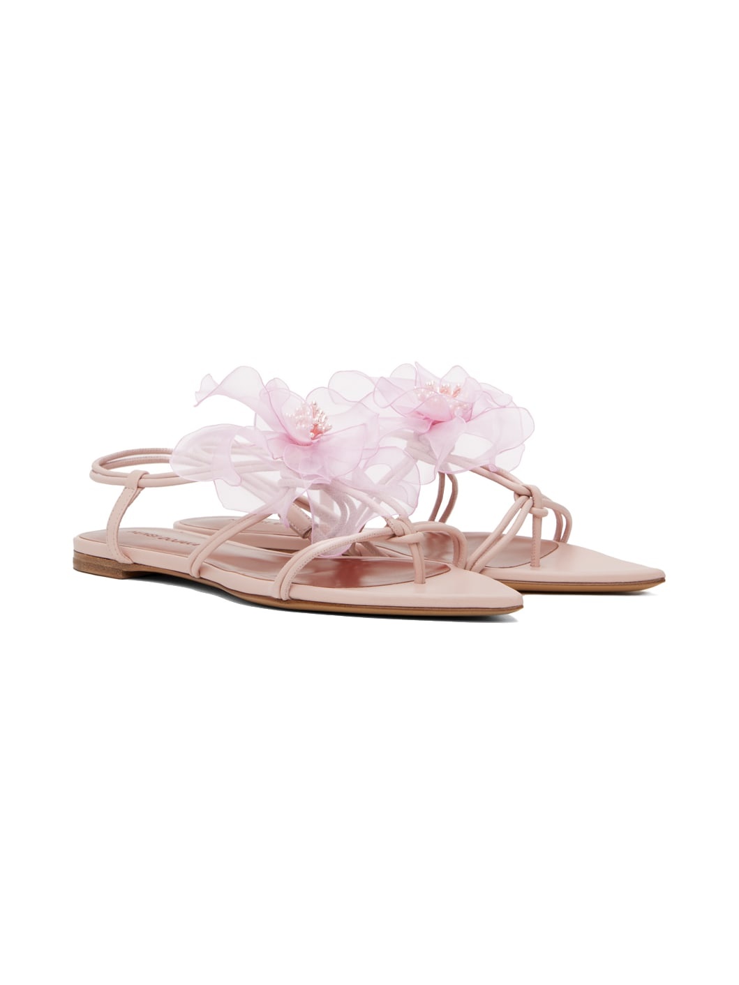 Pink Floral Sandals - 4