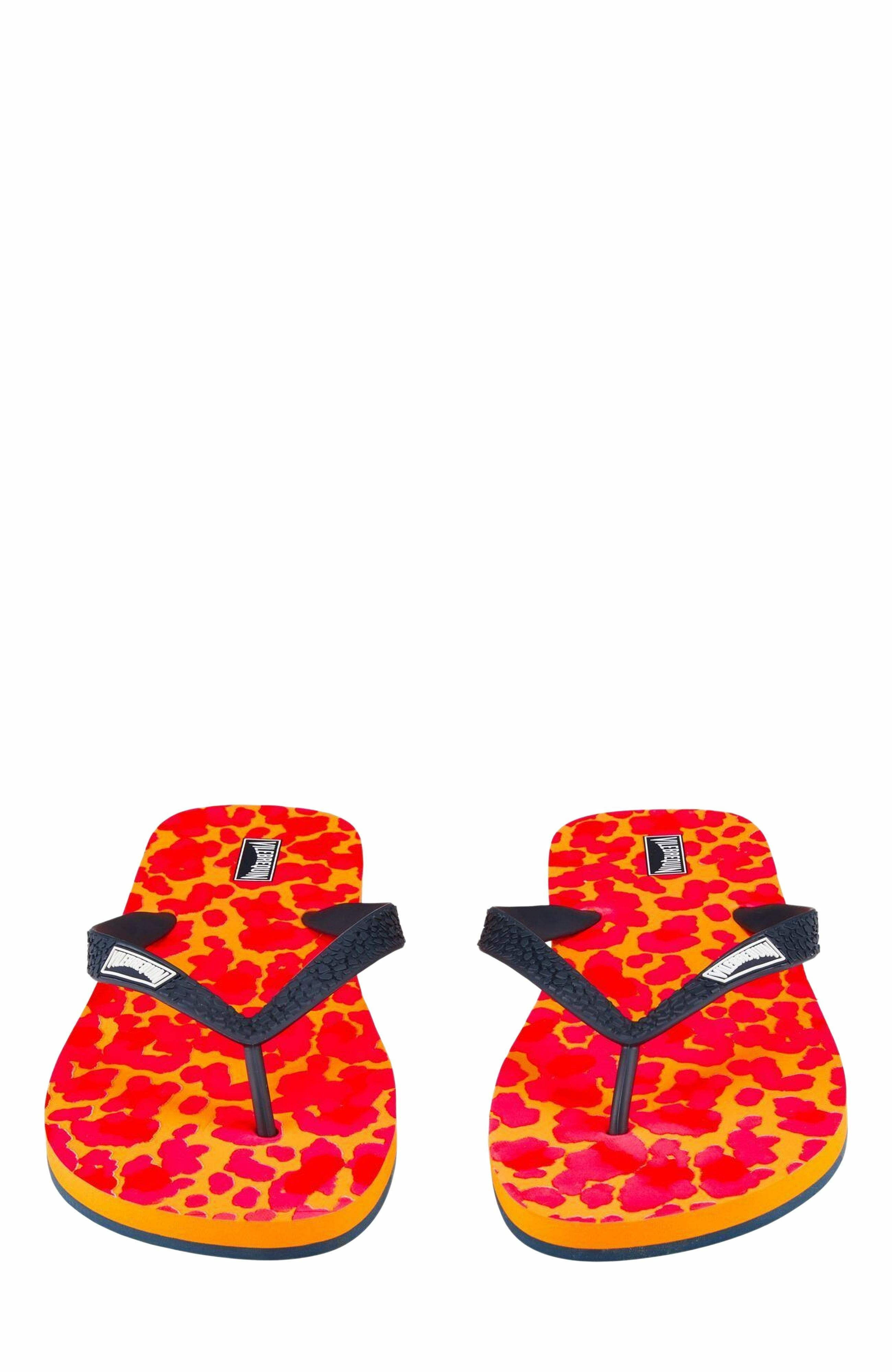 Vilebrequin Men's New Leopard Beach Flip Flops in Abricot at Nordstrom - 2