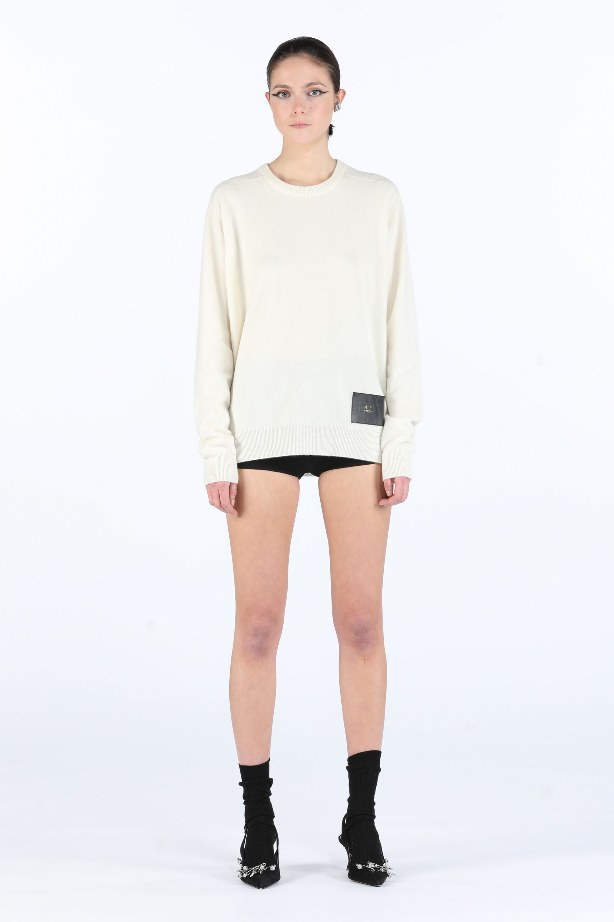 LOGO-PATCH SWEATER - 4