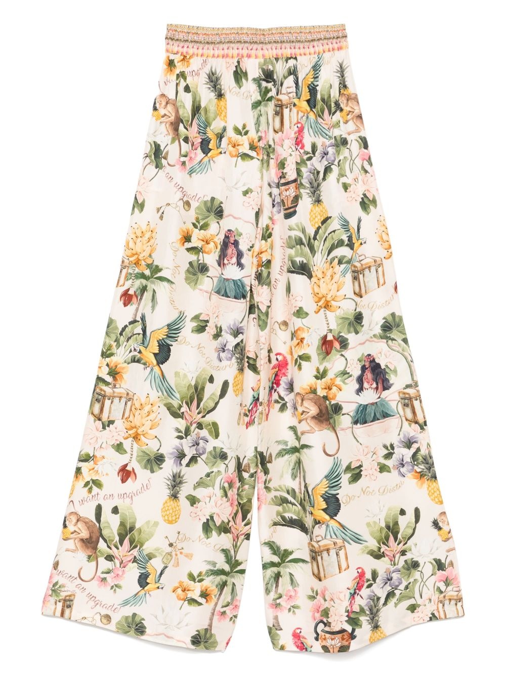graphic-print trousers - 2