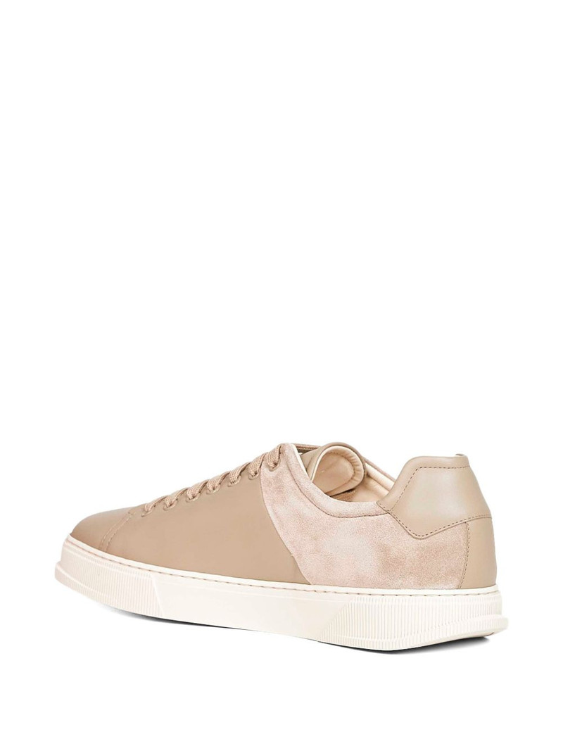 lace-up panelled trainers 3