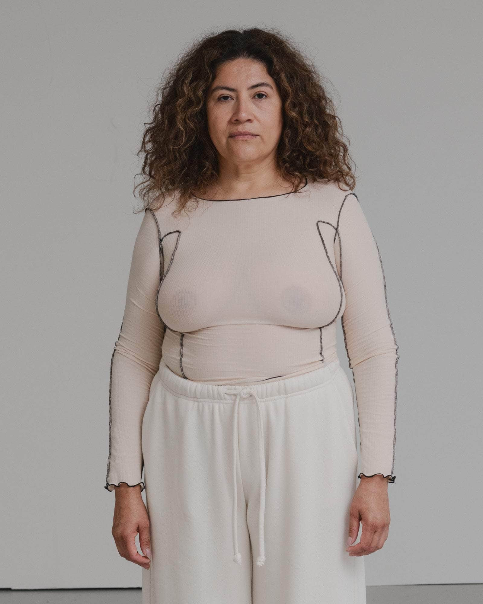 Omato Long Sleeve Tee - Fine Organic Cotton Rib - 2