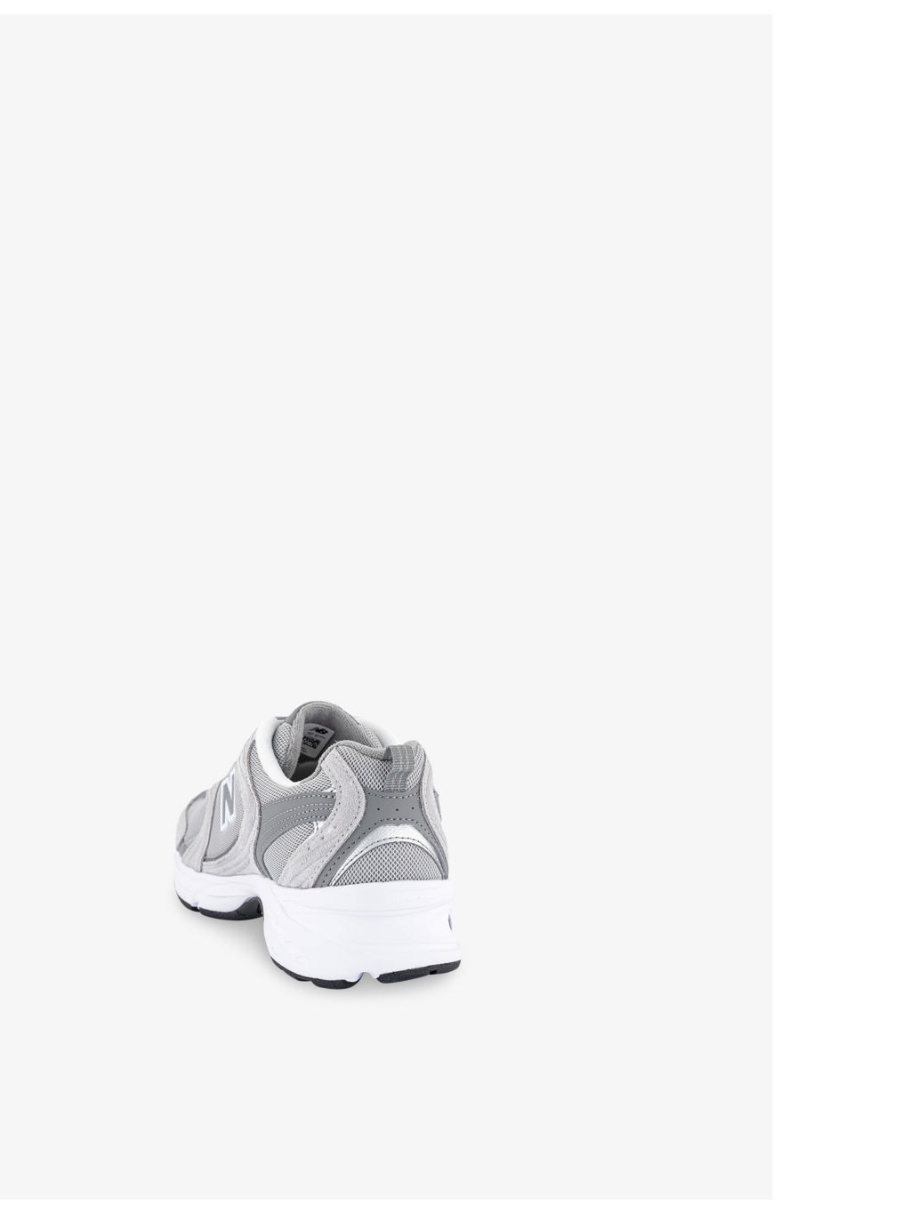 MR530 logo-embossed leather and mesh low-top trainers - 4