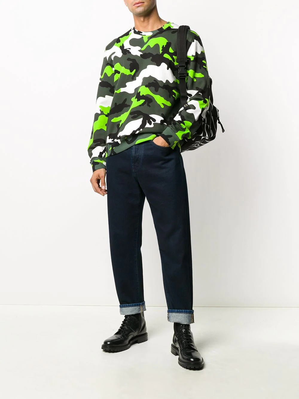 camouflage print sweatshirt - 2