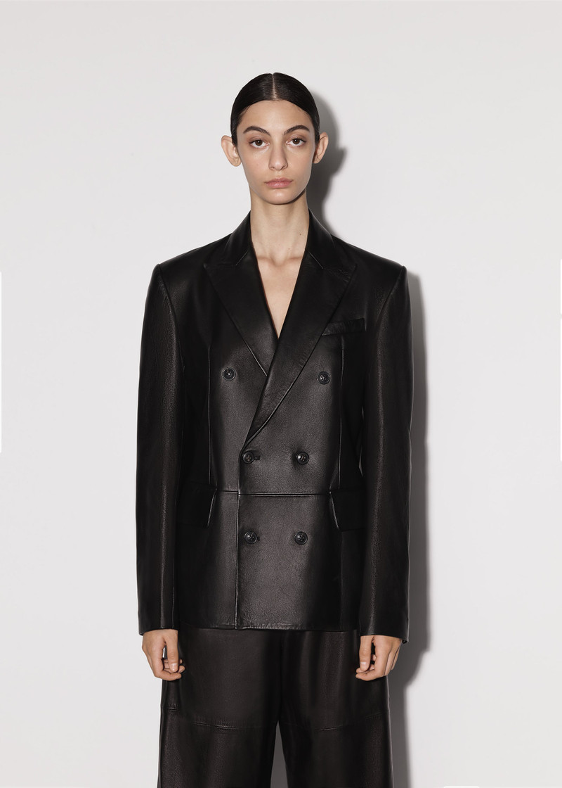 AMIRI LEATHER OVERSIZED BLAZER outlook