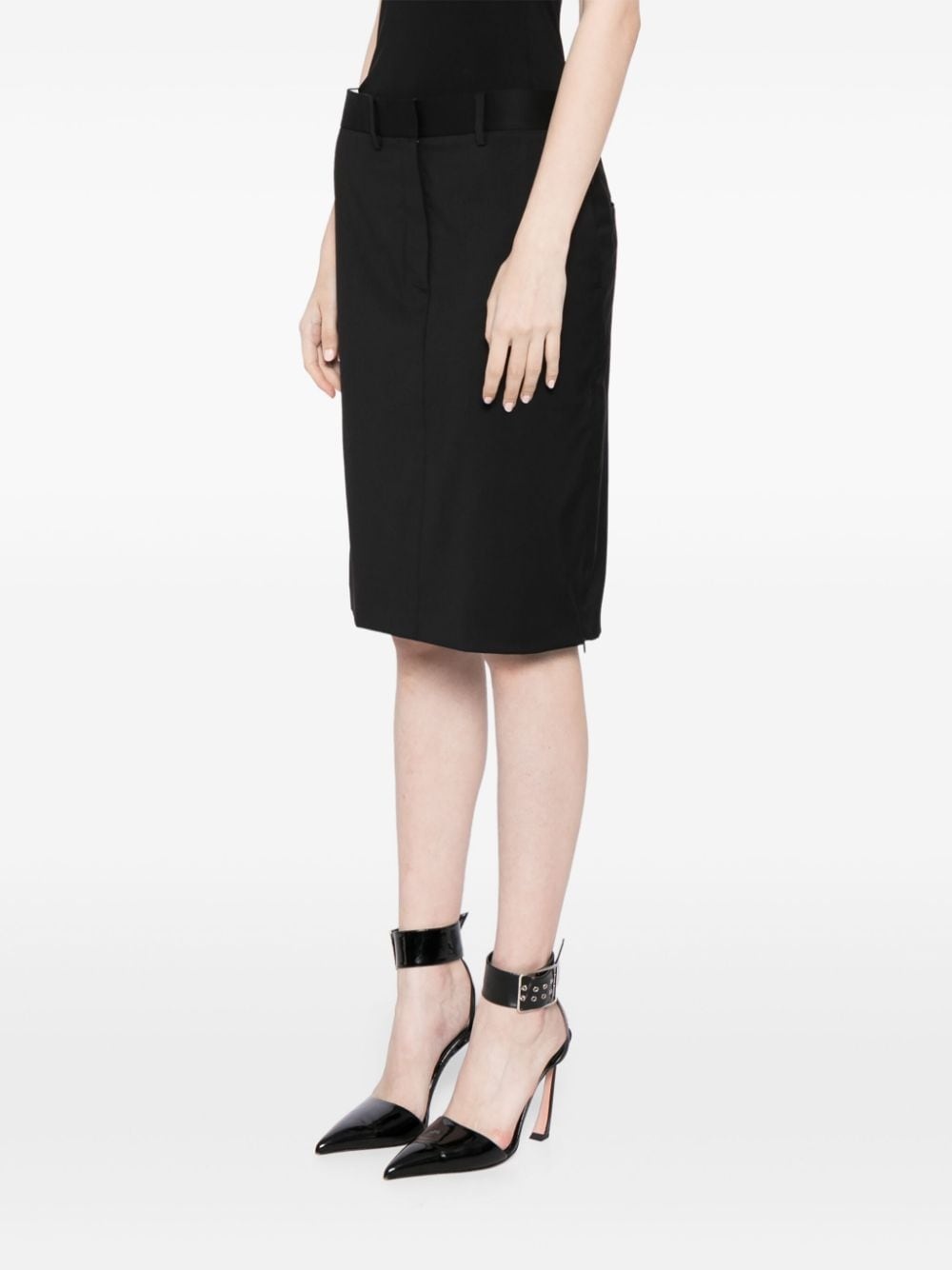 Straight Wool Skirt - 3