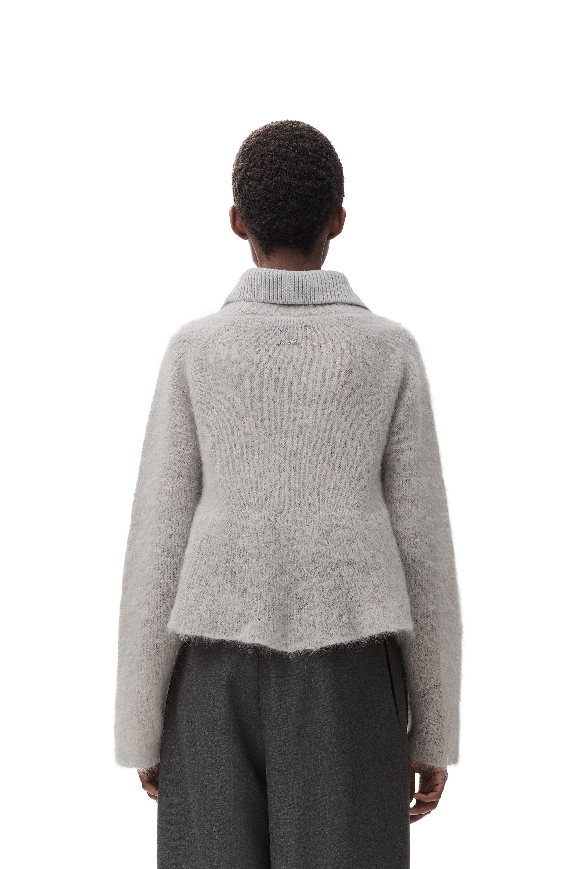 Polo sweater in mohair blend - 4