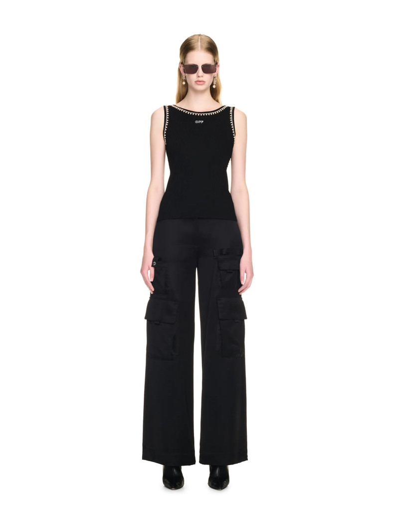 Off-White Light Rib Emb 20s Tank Top outlook