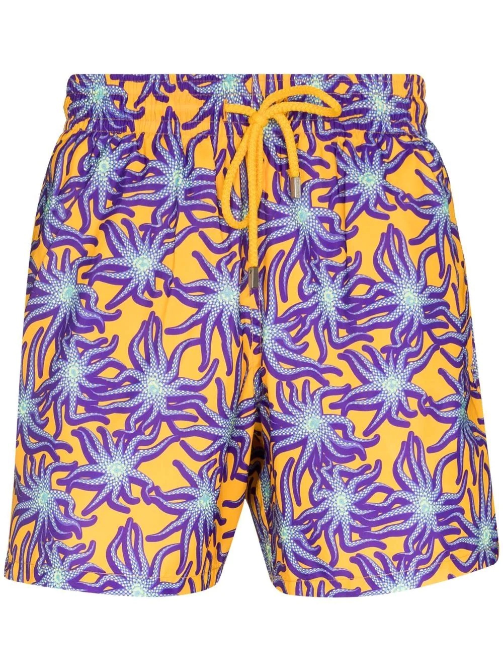 graphic-print swim shorts - 1