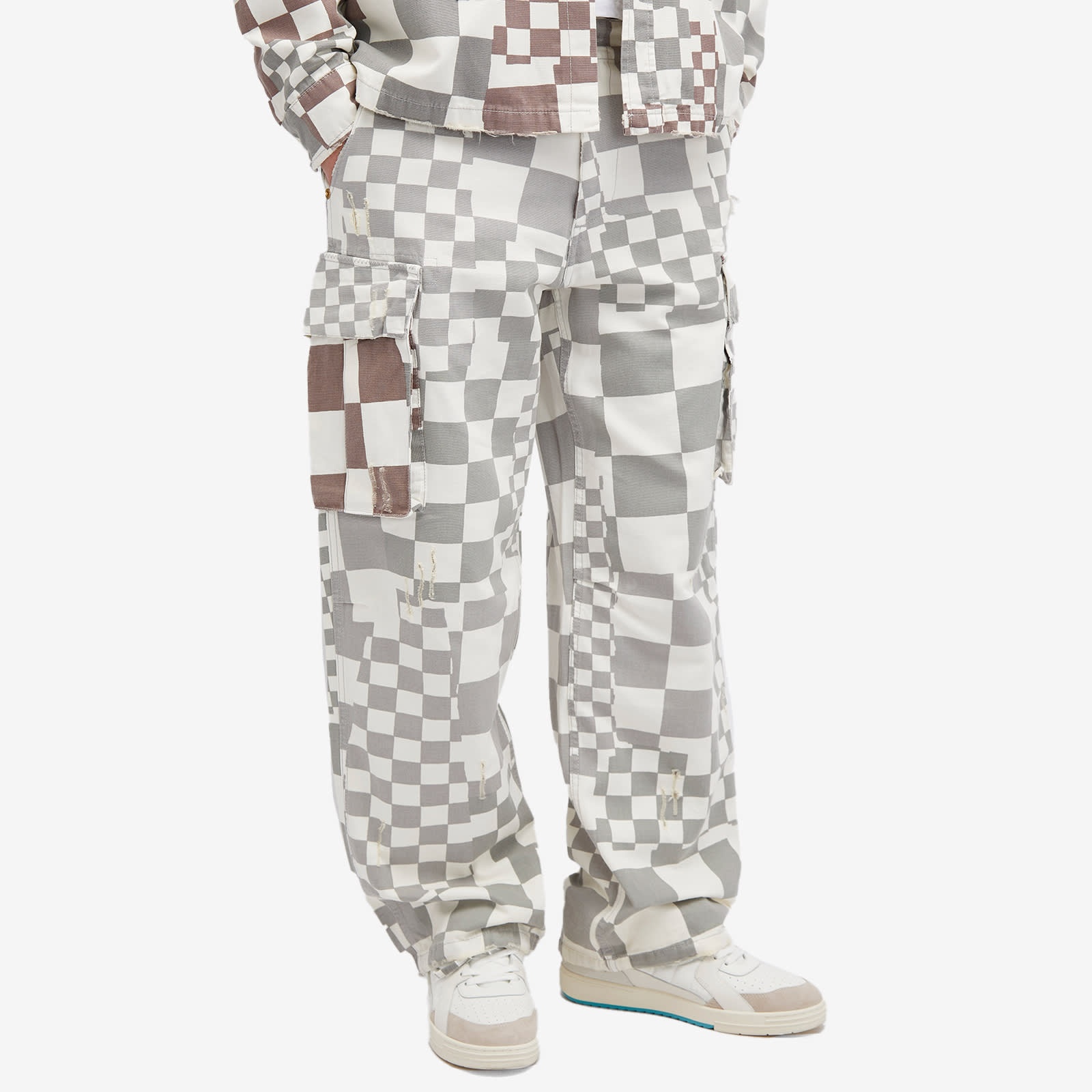 ERL ERL Checkerboard Cargo Trousers | endclothing | REVERSIBLE
