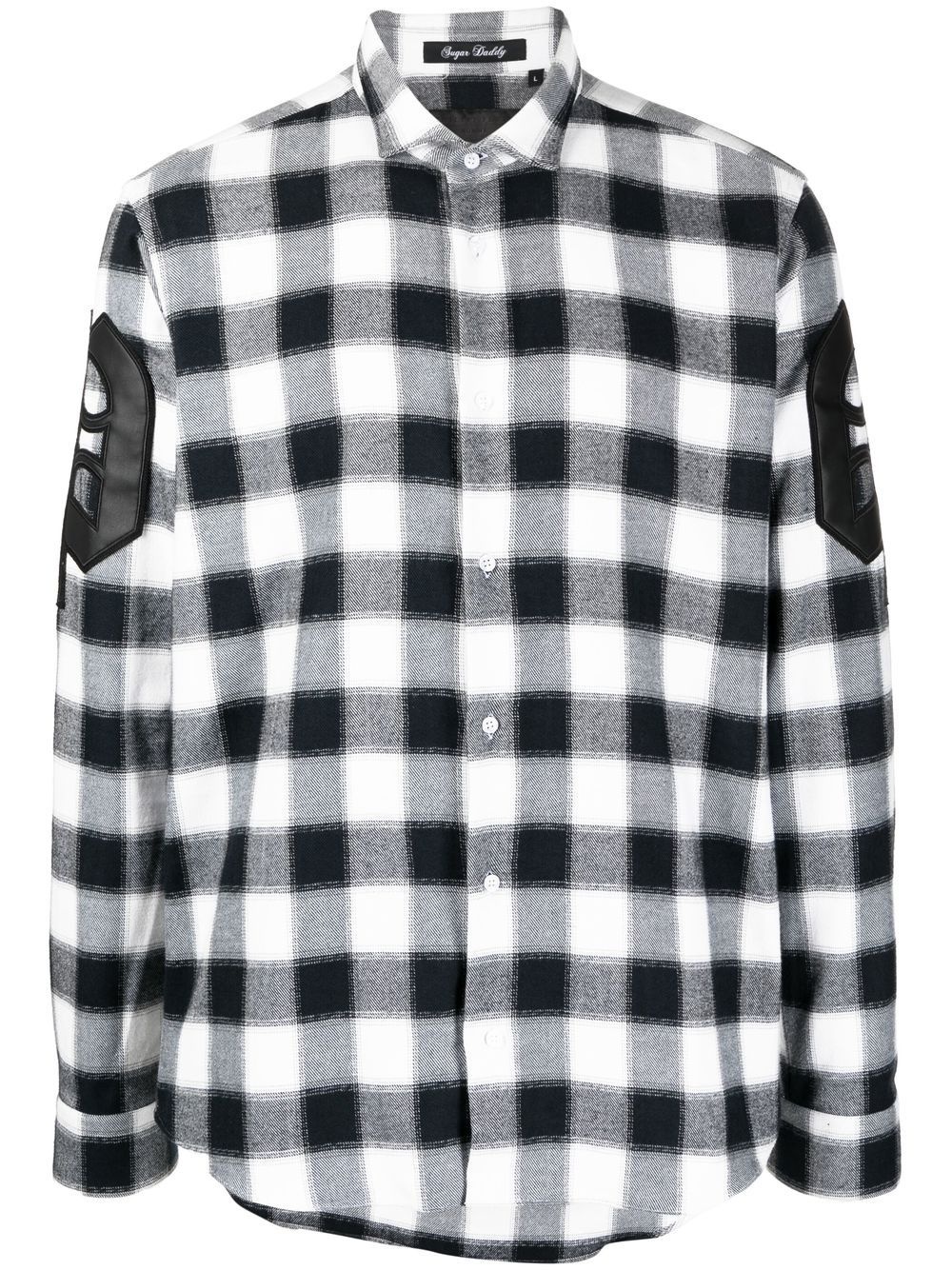 gingham-check print shirt - 1