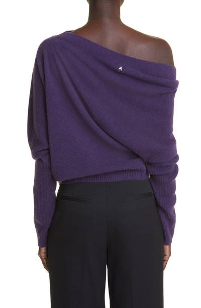 Altuzarra Altuzarra Paxi One-Shoulder Cashmere Sweater in Deep Amethyst at Nordstrom, Size Small outlook