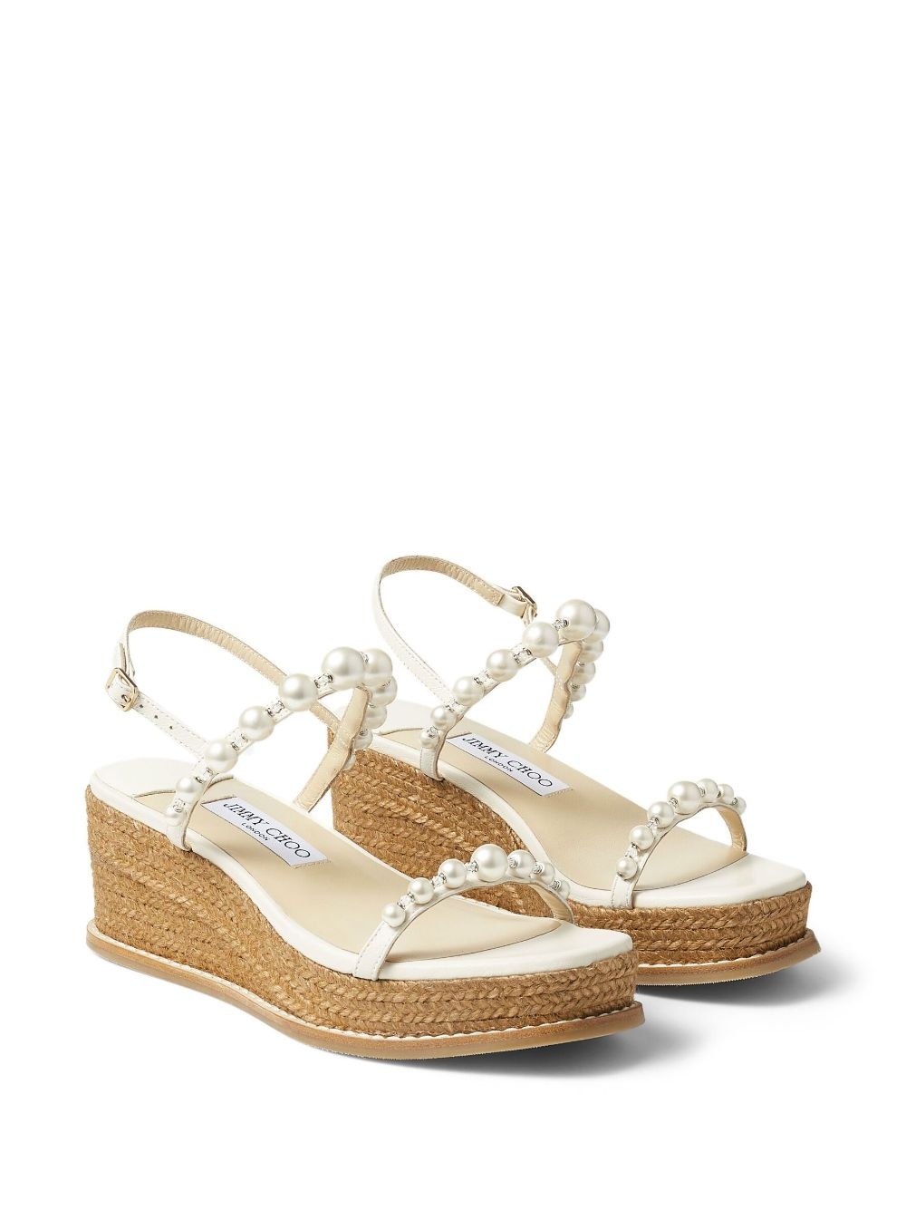 Amatuus pearl-embellished 60mm wedge sandals - 2